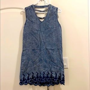 Michael Stars Size Small Denim/Chambray Dress
